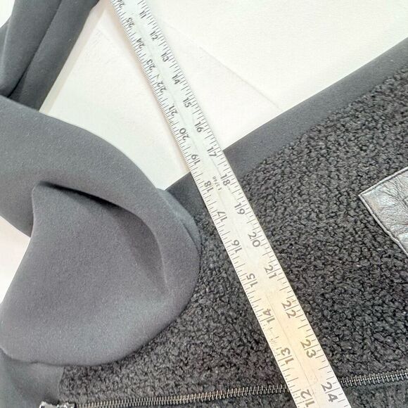 tibi Jacket Blazer Womens 4 Virgin Wool Blend Black Textured Full Zip Pocets - Picture 5 of 9